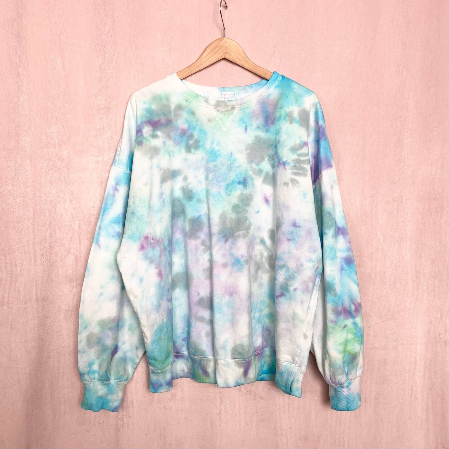 Reworked Tie Dye Crewneck Sweatshirt, Size XL