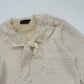 Vintage Herman Geist Lace Collar Knit Sweater, Size Small