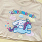 Reworked Sanrio Cinnamoroll Graphic Crop Tee, Size Small