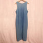 Vintage Lands' End Denim A-Line Midi Dress, Size 12