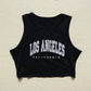 Secondhand Los Angeles California Crop Graphic Tank Top, Size Small