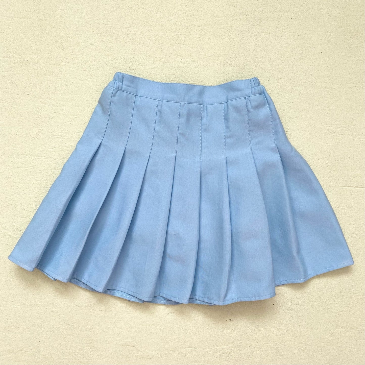 Secondhand Baby Blue Pleated Skater Tennis Skort Mini Skirt, Size XXS