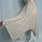 Secondhand Mahina Floral Rayon Handkerchief Hem Halter Midi Dress, Size Small