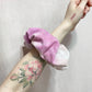 Scrap Fabric Pink Tie Dye Jumbo Scrunchie