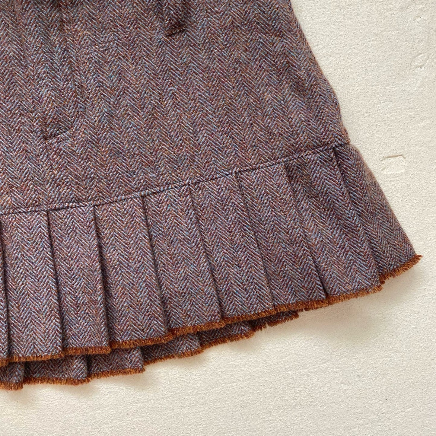 Vintage Abercrombie & Fitch Wool Pleated Micro Mini Skirt, Size 8