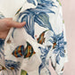 Upcycled Vintage Fish Print Button Two Piece Skirt Set, Size M/L