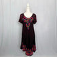 Secondhand Star India Floral Embroidered Midi Dress, One Size