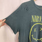 Reworked Nirvana Distressed Band Tee, Size XL