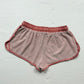 Y2K Dolce & Gabbana Velour Satin Trim Logo Shorts, Size Small