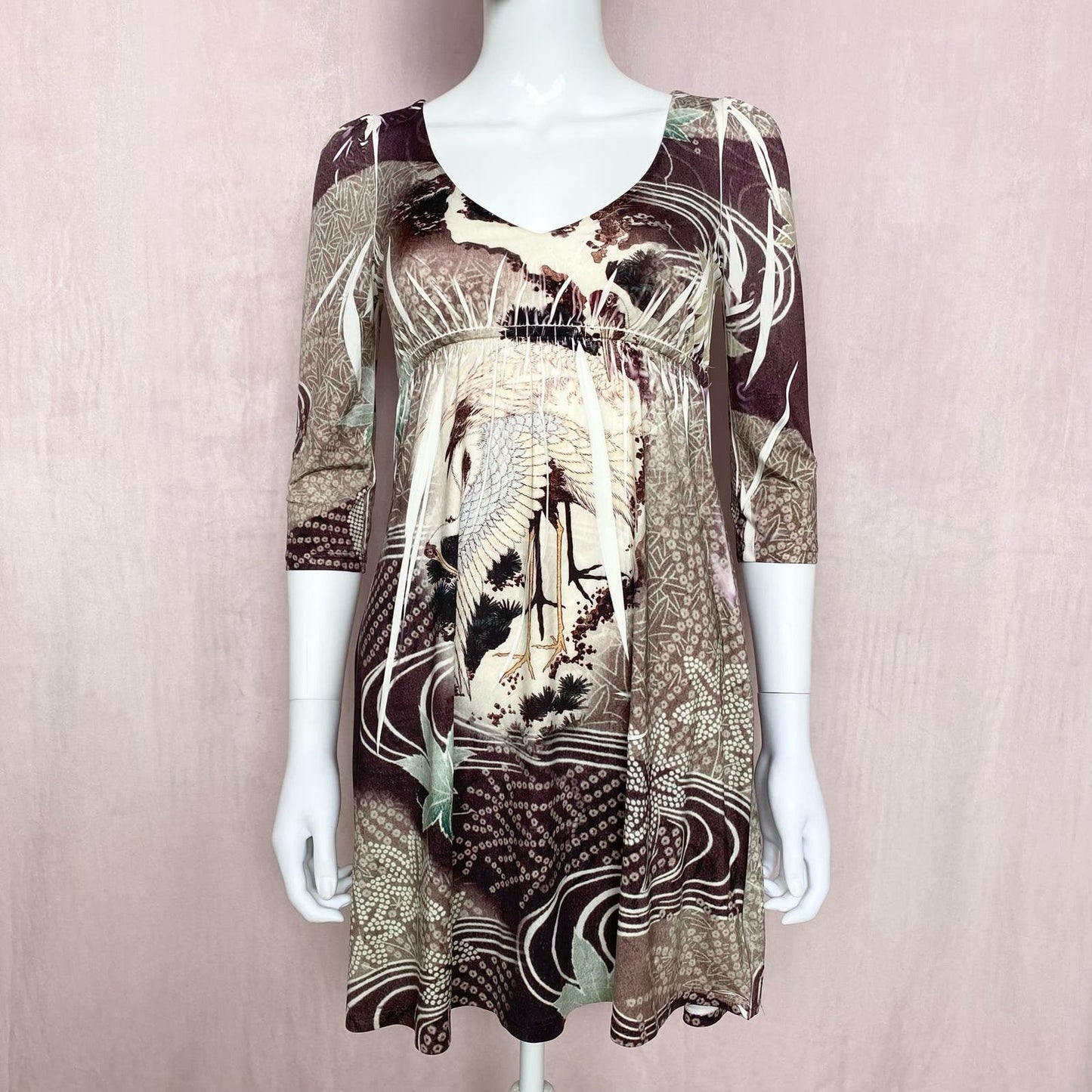 Y2K S-Twelve Sublimation Stretch Mini Dress, Size Small