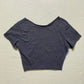 Reworked Pipeline Hawaii Distressed Crop Baby Tee, Size XS