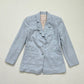 Secondhand Rebecca Taylor Light Blue Scalloped Cotton Blazer, Size 4