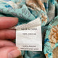 Secondhand Simplee Floral Print Tie Front Tassel Detail Wide Leg Pants, Size Medium