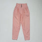 Vintage POP Peach Pleated High Waisted Trousers, Size XS