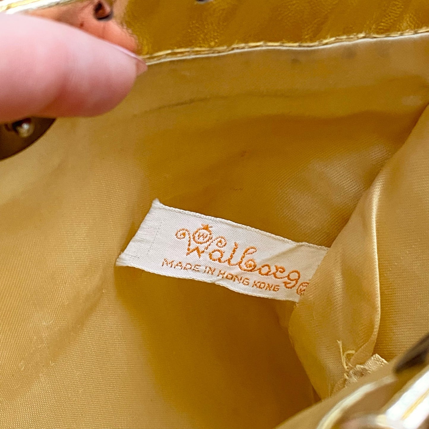 Vintage Walborg Gold Chain Link Purse Shoulder Bag