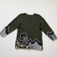 Vintage 90s Christopher & Banks Abstract Knit Cardigan Sweater, Size Large