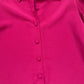 Vintage Brownstone Studio Flowy Pink Button Up Shirt, Size MP