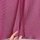 Vintage Jung Ho Jin Rhinestone Pink Mesh Short Sleeve Top