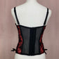 Vintage Red & Black Mesh Lace Corset Top