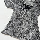 Y2K Kaelyn Max Sheer Beaded Tie Sleeve Blouse, Size Large