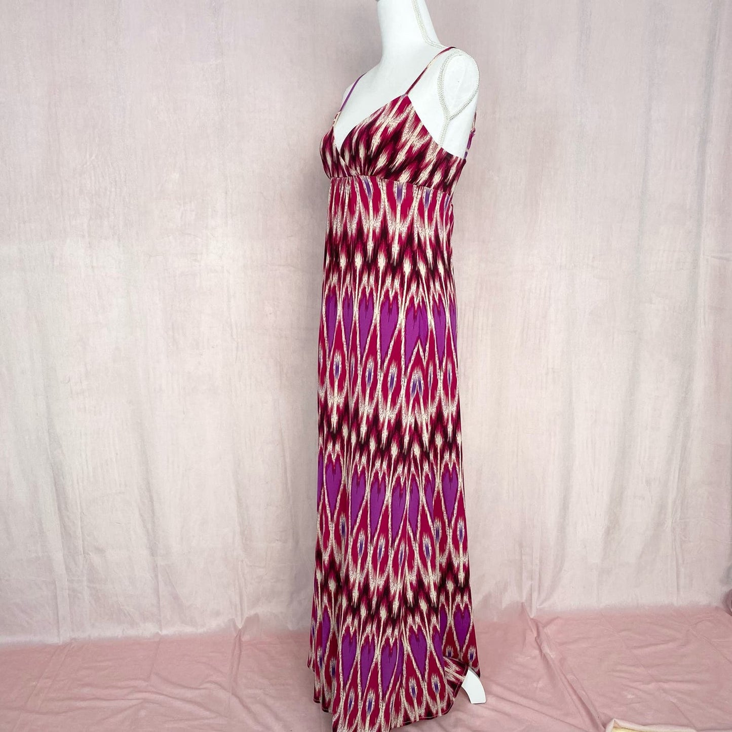 Secondhand Maggy London Heart Tie Dye Flowy Maxi Dress, Size 4