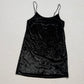 Secondhand Victoria’s Secret Black Velvet Mini Slip Dress, Size M/L