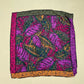 Vintage Oscar De La Renta Silk Leaf Print Scarf