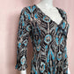 Vintage Alberto Makali Sequins Crinkle Blouse, Size Medium