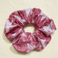 Scrap Fabric Red Star Print Jumbo Scrunchie