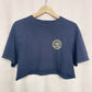 Reworked Vans Off The Wall Graphic Crop Tee, Size Large
