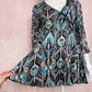Vintage Alberto Makali Sequins Crinkle Blouse, Size Medium