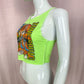 Upcycled Looney Tunes Space Jam Graphic Crop Tank, Size XS