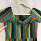 Secondhand Ethnic Nation Stripe Asymmetrical Top, Size Medium