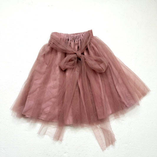 Secondhand Azazie Burnt Pink Tulle Skirt, Size XS