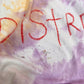 Upcycled I’m Distressed Ripped Tie Dye Tee, Size Large