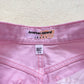 Upcycled American Apparel Floral Pink Denim Shorts, Size 25