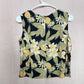 Vintage Pineapple Moon Silk Tropical Vest, Size Medium