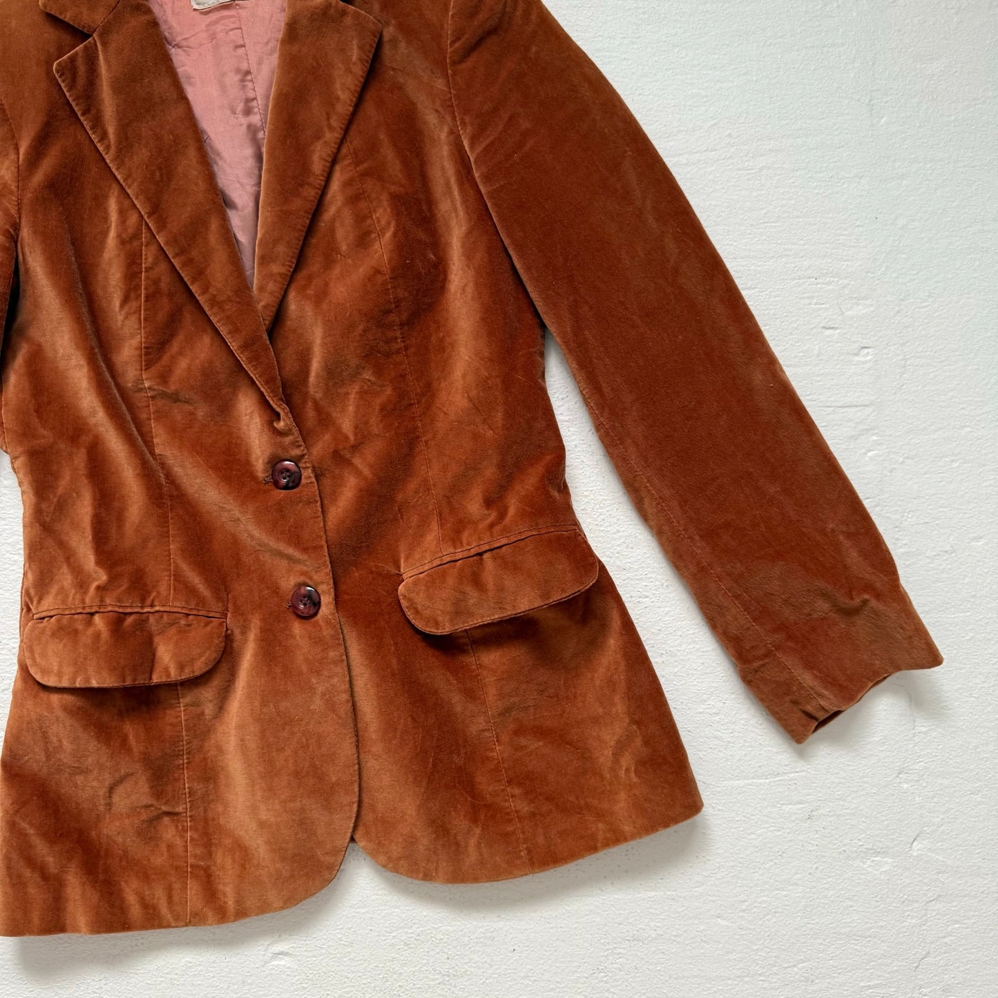 Vintage Plumtree Brown Velvet Blazer, Size XS