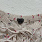 Secondhand Wild Fable Linen Blend Floral Tie Front Crop Top, Size Small