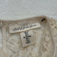 Secondhand LOGG H&M Flounce-Sleeved Cream Lace Blouse, Size 4