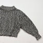 Vintage 90s GAP Chunky Knit Cropped Sweater Gray, Size Small