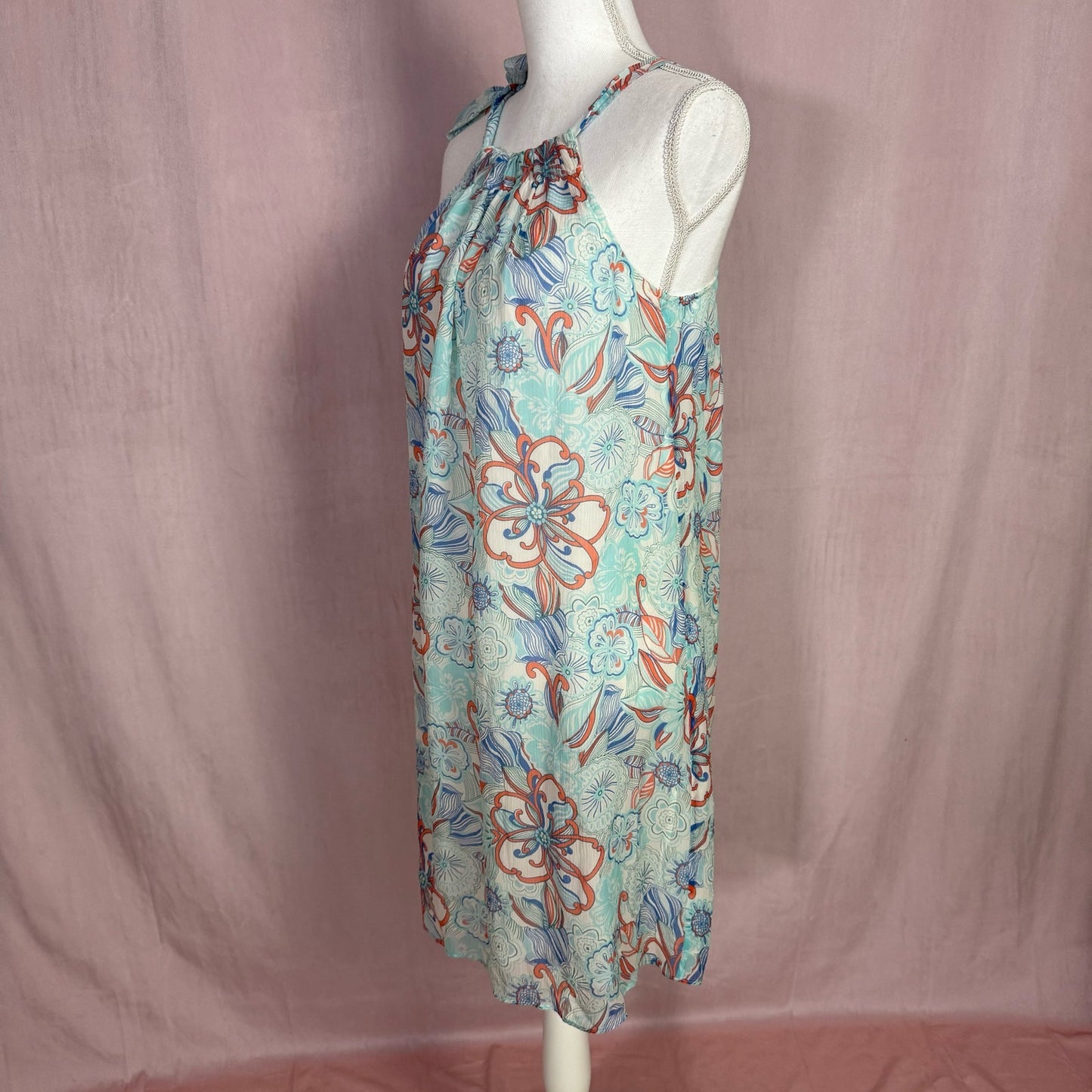 Secondhand Calypso Christiane Celle Floral Mini Dress, Size Medium