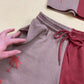 Upcycled Palm Tree Colorblock Tube Top & Shorts Set, Size XS