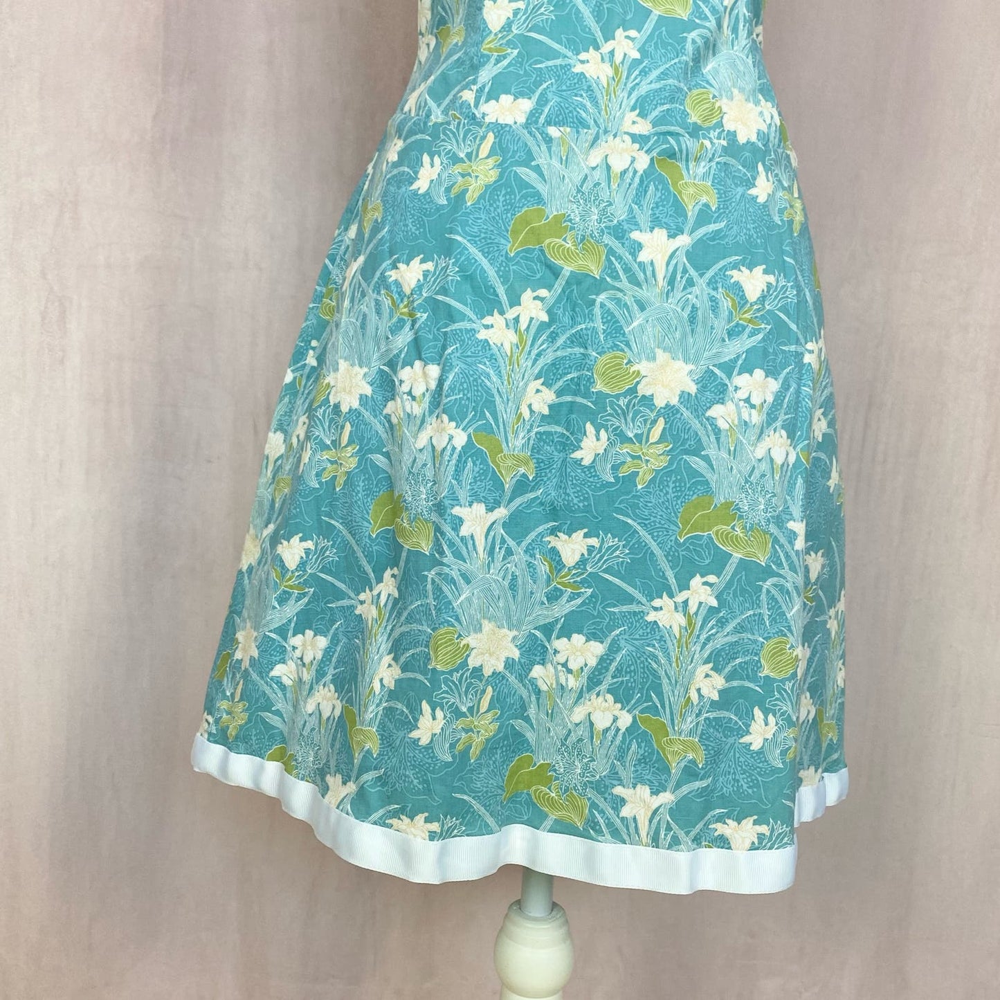 Y2K Charlotte Russe Strapless Floral Mini Dress, Size Large
