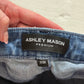 Secondhand Ashley Mason Premium Embroidered Flare Jeans, Size 3/26