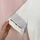 Secondhand Custom White Graphic Mesh Sleeve Tee, Size Large