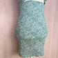 O. Vianca Strapless Floral Tie Front Smocked Mini Dress, Size Small