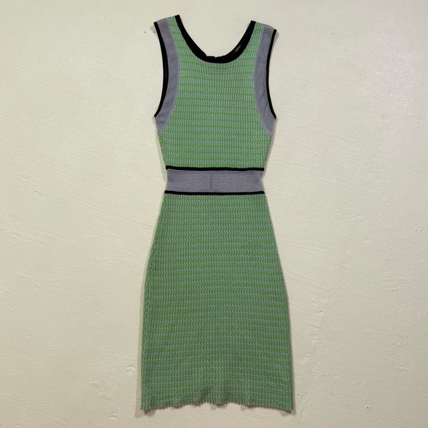 Secondhand Cut25 Yigal Azrouel Mesh Knit Green Dress, Size Small