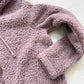 Secondhand Hollister Purple Teddy Sherpa Zip Hoodie Jacket, Size Medium
