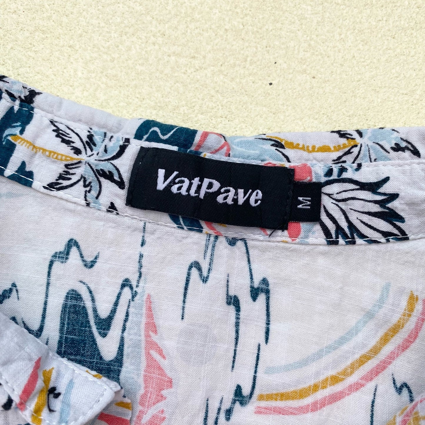 Upcycled Crop Hawaiian Shirt & Scrunchie Set, Size Medium